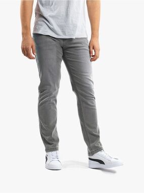 Mugsy mens 34x32 gray Beans casual slim fit flex stretch denim jeans EUC